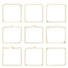 繊細シンプルなゴールド装飾フレームセット