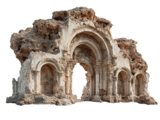 Ancient Stone Arch Ruins with Multiple Arches