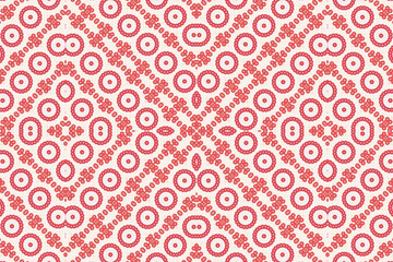 Fototapeta premium Red and white repeating background pattern