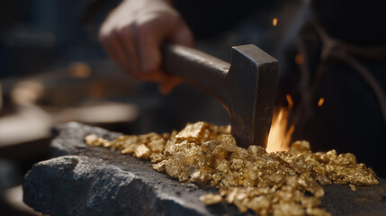 A manufacturing workflow highlights copper processing, including shaping, cutting, and refining for use in mechanical and electronic components. cinematic color correction, natural uneven lighting