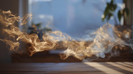 Conceptual image of radiation as invisible energy field surrounding an object, subtle light effects representing unseen influence and scientific mystery. cinematic color correction, natural uneven