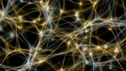 Naklejka premium Neural Network Abstract Background