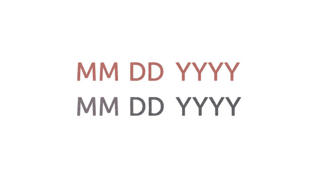 MM DD YYYY date template - Powered by Adobe
