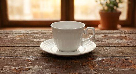 Fototapeta premium cup of coffee on rusted table 