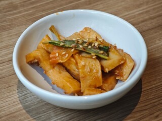 Tofu and white sesame 