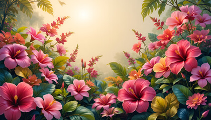 spring flowers background