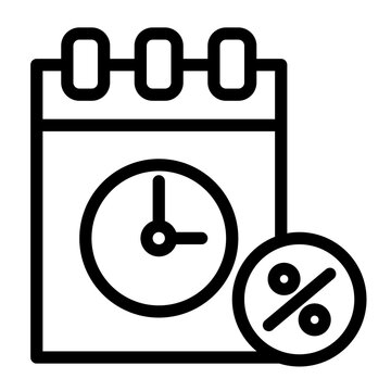 Temporary Sale Icon from Cyber Monday Icon Collection (Outline Style)