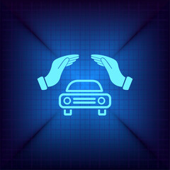 Vector illustration on a blue background