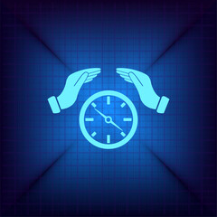 Vector illustration on a blue background