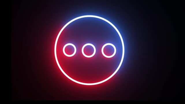 Three dots icon refracting description link icon.