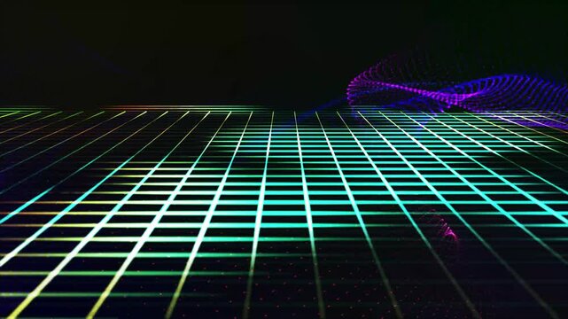 A movable geometrical background made by axis.;