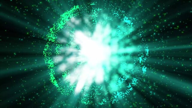 Aesthetic nebula object showing a energetic source.;