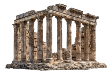Ancient Ruins of Roman Columned Temple