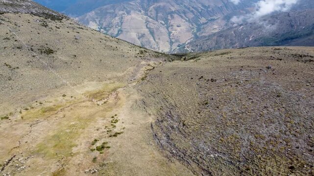 Wide Paramo de Santurban landscape in Santander, Colombia