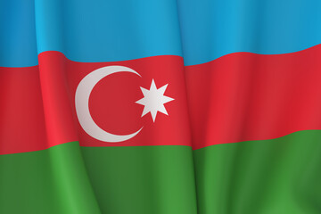 National flag of Azerbaijan