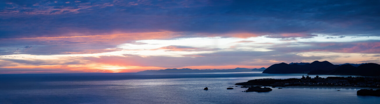 Sunrise Over Costa Verde And The Village Isla
