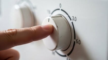 Adjusting the Temperature Dial on a Washing Machine to Ensure Optimal Cleaning