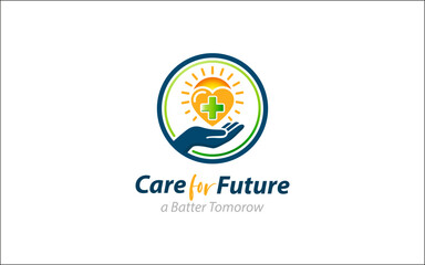 Illustration graphic vector of charity donation or community foundation logo design template