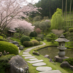 japanese garden in the park