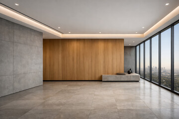 Wood Accent Lobby