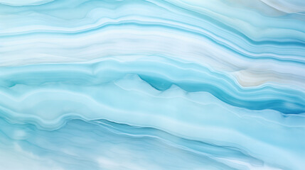 Aqua onyx marble features smooth, flowing patterns in shades of blue and white, creating serene and calming atmosphere