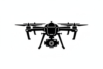 Precision in Flight: A sleek, modern drone, captured in sharp monochrome, embodies the cutting edge of aerial technology, promising breathtaking perspectives and innovative solutions.