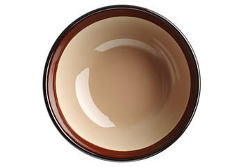 Top View of Empty Ceramic Bowl