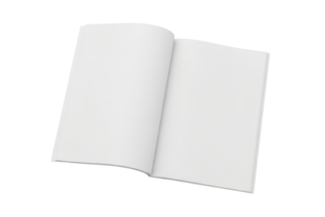 Blank open book, ideal for creative design presentation or editorial content