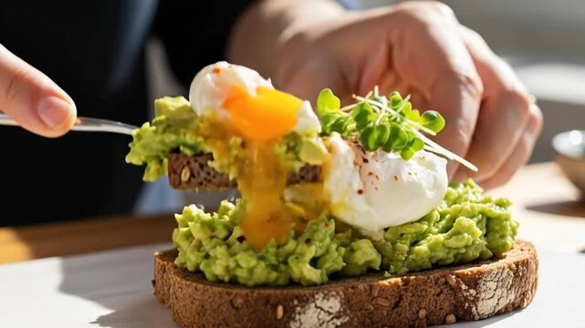 Avocado Toast with Poached Egg - A Delicious and Healthy Breakfast.