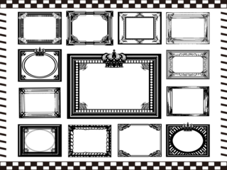 アンティークフレームセット四角形１