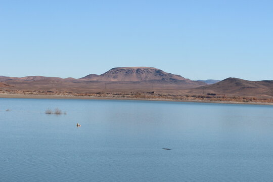 El Mansour Eddahbi Lake in Ouarzazate, Morocco