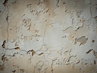 Distressed wall texture background with peeling paint and visible cracks
