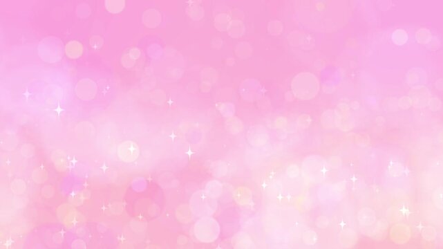ピンクのキラキラ背景ループ動画 / Pink sparkling glitter particles loop background video
