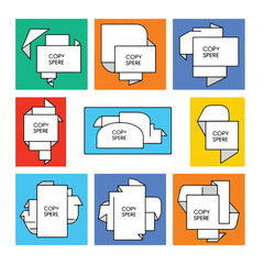 Collection of Copy Space Speech Bubbles.