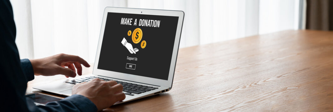 Online donation platform offer modish money sending system for people to transfer on the internet