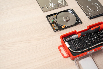 Hard Drive, Working, Reparing, Writing, Reading.