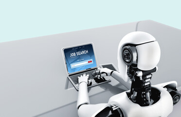 Online job search on modish website for worker to search for job opportunities on the recruitment internet network