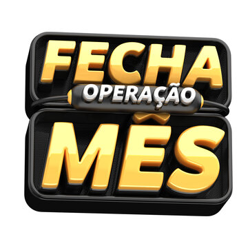 OPERA&Ccedil;&Atilde;O FECHA M&Ecirc;S SELO 3D