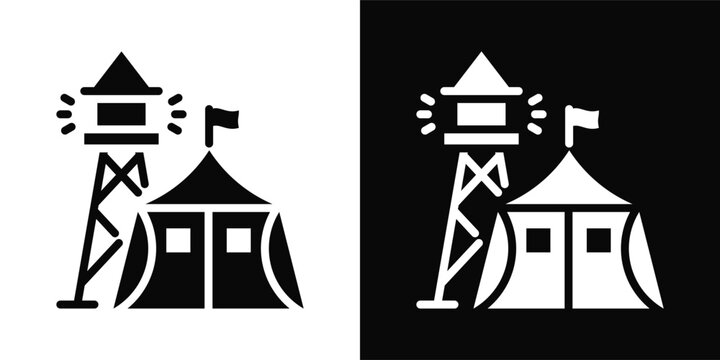 Base Icon White And Black Background Style