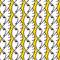 seamless pattern with cute cartoon