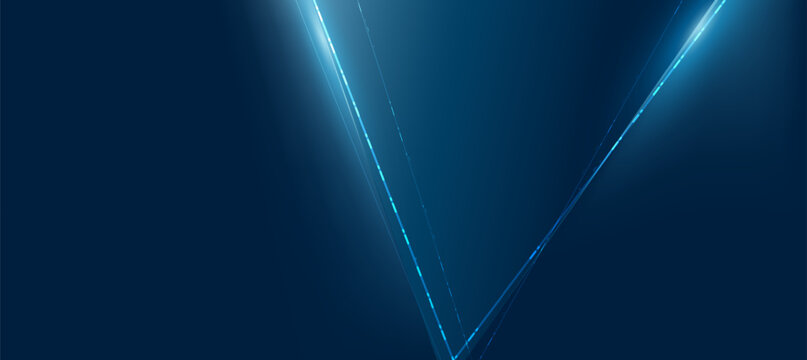 Modern Blue Abstract background with diagonal lines and polygon elegant background and banner business product present