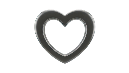Black Heart-Shaped Frame