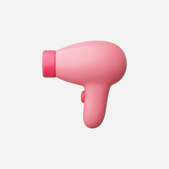 3d Realistic Hairdryer vector illustration
