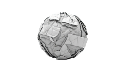 Abstract crumpled ball texture
