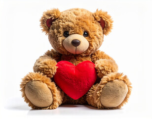 Obraz premium Teddy bear with heart