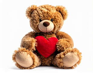Obraz premium Teddy bear with heart