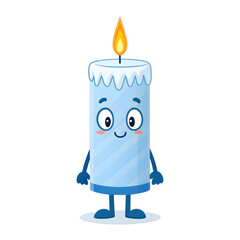 birthday candle cold illustration character vector