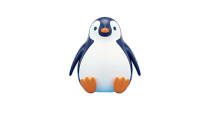 3D Rendered Adorable Cartoon Penguin