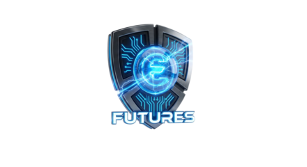Futures Technology Circuit Shield Digital Brand Logo
