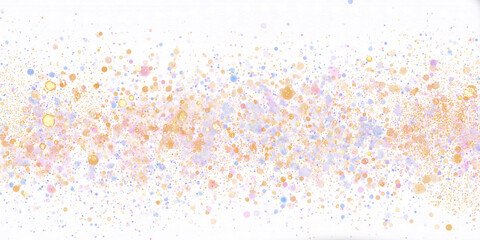 Sparkle Glistering Confetti Transparent And Gold Part